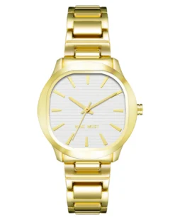 Nine West Watches Semi Square Case Bracelet Watch