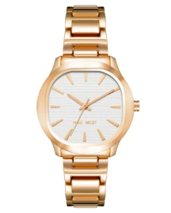 Nine West Watches Semi Square Case Bracelet Watch