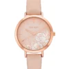 Nine West Watches Floral Dial Smooth Strap Watch 1 Nine West Watches Floral Dial Smooth Strap Watch