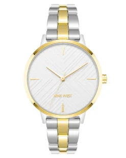 Nine West Watches Embossed Patterned Dial Watch