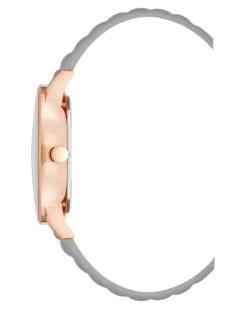 Nine West Watches Textured Strap Watch