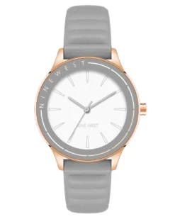 Nine West Watches Textured Strap Watch