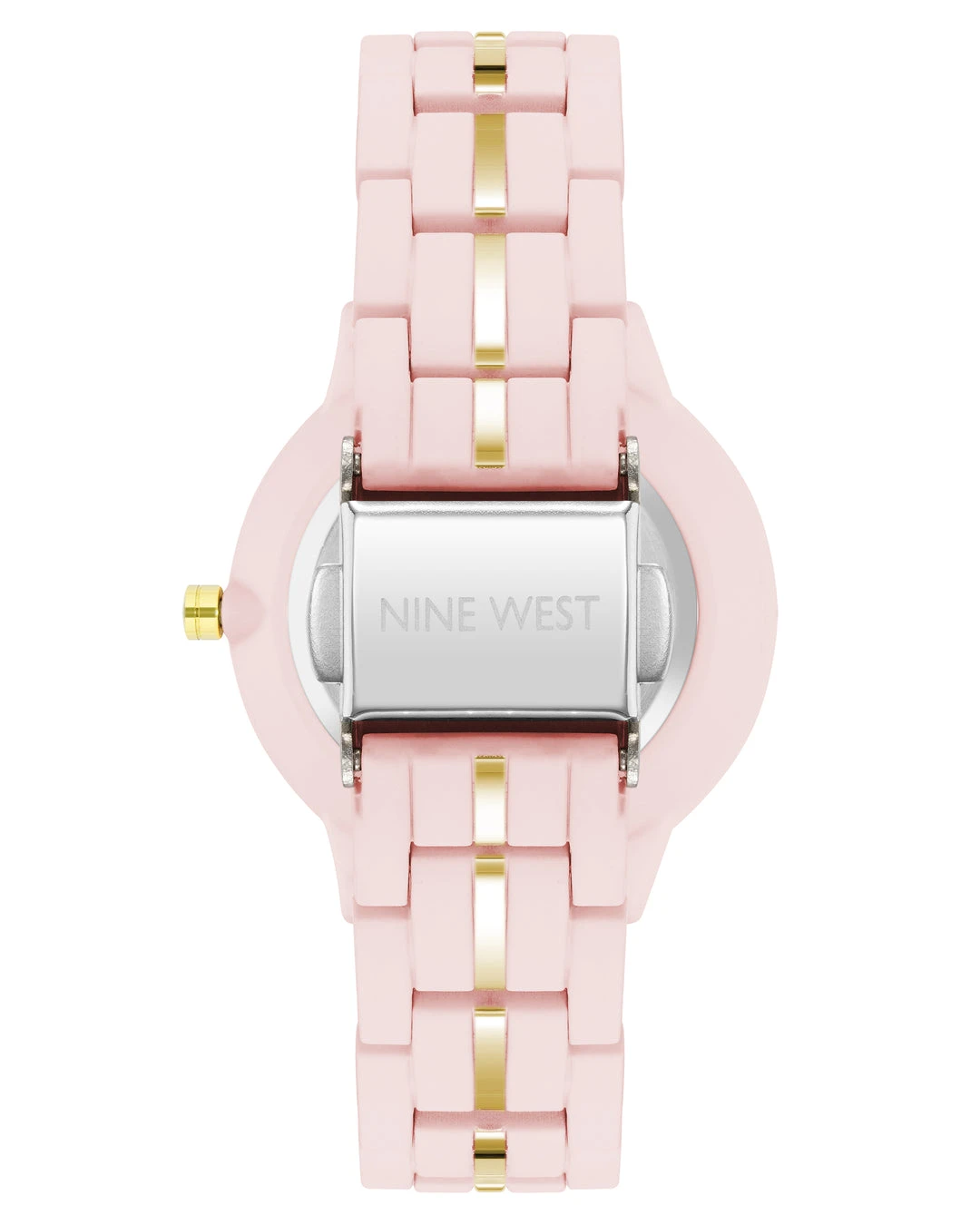 Nine West Watches Metallic Accented Rubberized Bracelet Watch 5 Nine West Watches Metallic Accented Rubberized Bracelet Watch