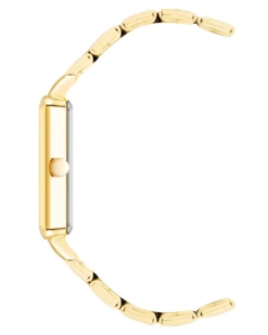 Nine West Watches Rectangular Textured Dial Bracelet Watch