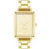 Nine West Watches Rectangular Textured Dial Bracelet Watch