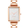Nine West Watches Rectangular Textured Dial Bracelet Watch