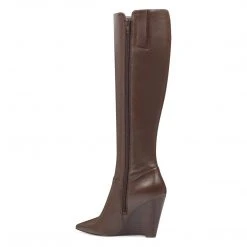 Nine West Varin Wide Calf Wedge Boots Boots & Booties
