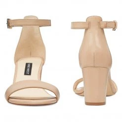 Nine West Pruce Ankle Strap Block Heel Sandals