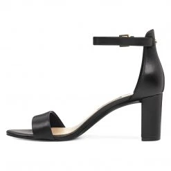 Nine West Pruce Ankle Strap Block Heel Sandals Shoes