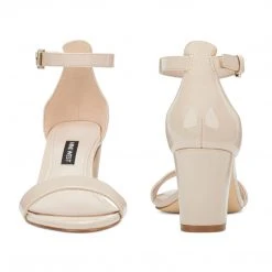 Nine West Heels Pruce Ankle Strap Block Heel Sandals