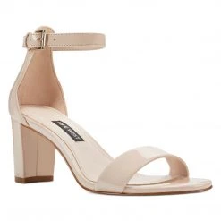 Nine West Heels Pruce Ankle Strap Block Heel Sandals