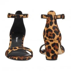 Nine West Heels Pruce Ankle Strap Block Heel Sandals