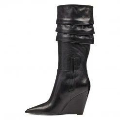 Nine West Vernese Scrunched Wedge Boots