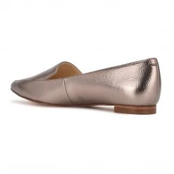 Nine West Abay Smoking Flats Metallic Mindset