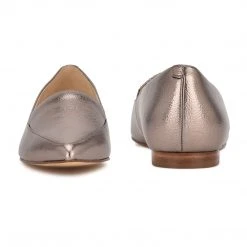 Nine West Abay Smoking Flats Metallic Mindset