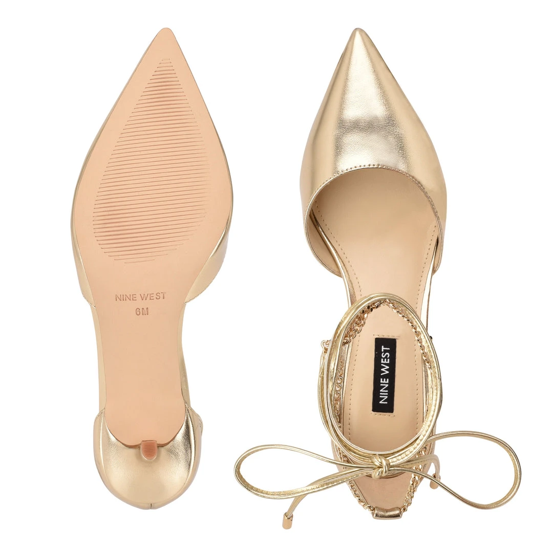 Nine West Adora Ankle Wrap Dress Pumps 7 Nine West Adora Ankle Wrap Dress Pumps