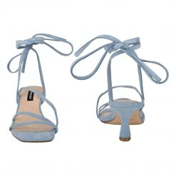 Nine West Lace It Up Agnes Ankle Wrap Heeled Sandal