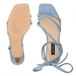 Nine West Lace It Up Agnes Ankle Wrap Heeled Sandal