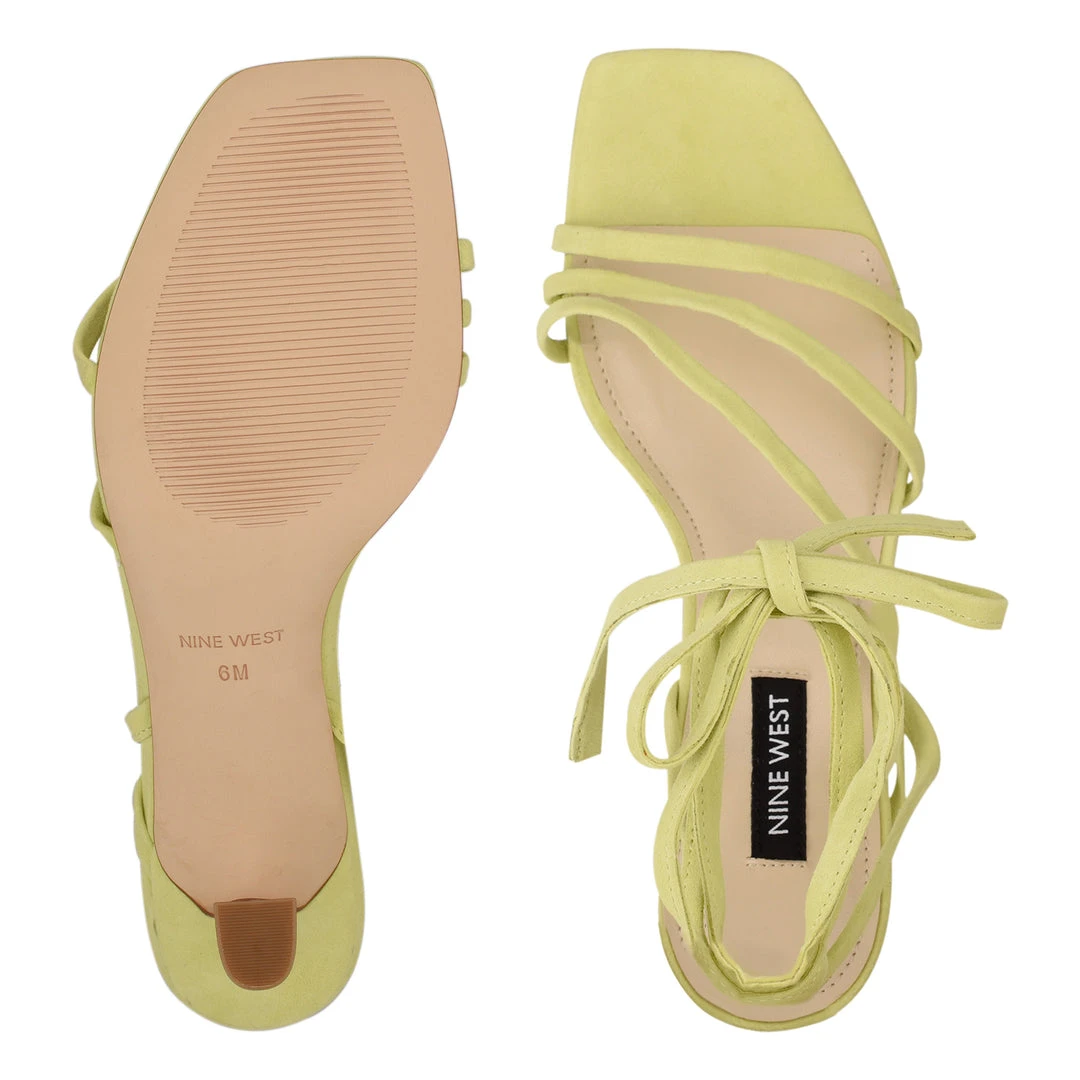 Nine West Agnes Ankle Wrap Heeled Sandal 7 Nine West Agnes Ankle Wrap Heeled Sandal