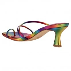 Nine West Color Pop Aila Heeled Slide Sandals