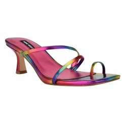 Nine West Color Pop Aila Heeled Slide Sandals