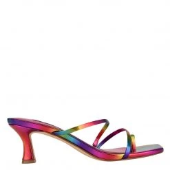 Nine West Color Pop Aila Heeled Slide Sandals