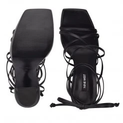 Nine West Ailey Ankle Wrap Platform Sandals