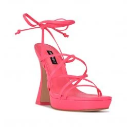 Nine West Ailey Ankle Wrap Platform Sandals