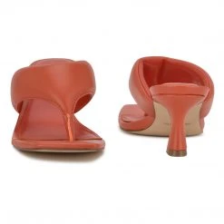 Nine West Alike Heeled Slide Sandals Color Pop