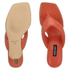 Nine West Alike Heeled Slide Sandals Color Pop