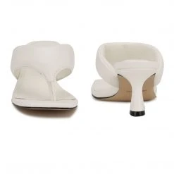 Nine West Alike Heeled Slide Sandals 5 Nine West Alike Heeled Slide Sandals