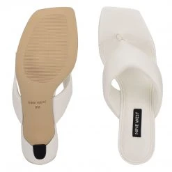 Nine West Alike Heeled Slide Sandals 6 Nine West Alike Heeled Slide Sandals