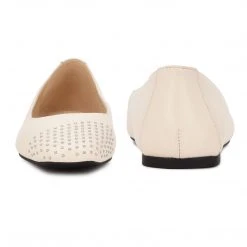 Nine West Aloha Studded Square-Toe Flats