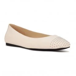 Nine West Aloha Studded Square-Toe Flats