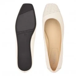 Nine West Aloha Studded Square-Toe Flats