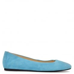 Nine West Aloha Studded Square-Toe Flats Color Pop