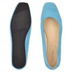 Nine West Aloha Studded Square-Toe Flats Color Pop 11 Nine West Aloha Studded Square-Toe Flats Color Pop