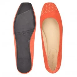 Nine West Aloha Studded Square-Toe Flats Color Pop