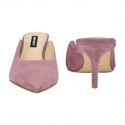 Nine West Angle Pointy Toe Mules Heels