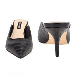 Nine West Angle Pointy Toe Mules Heels 10 Nine West Angle Pointy Toe Mules Heels