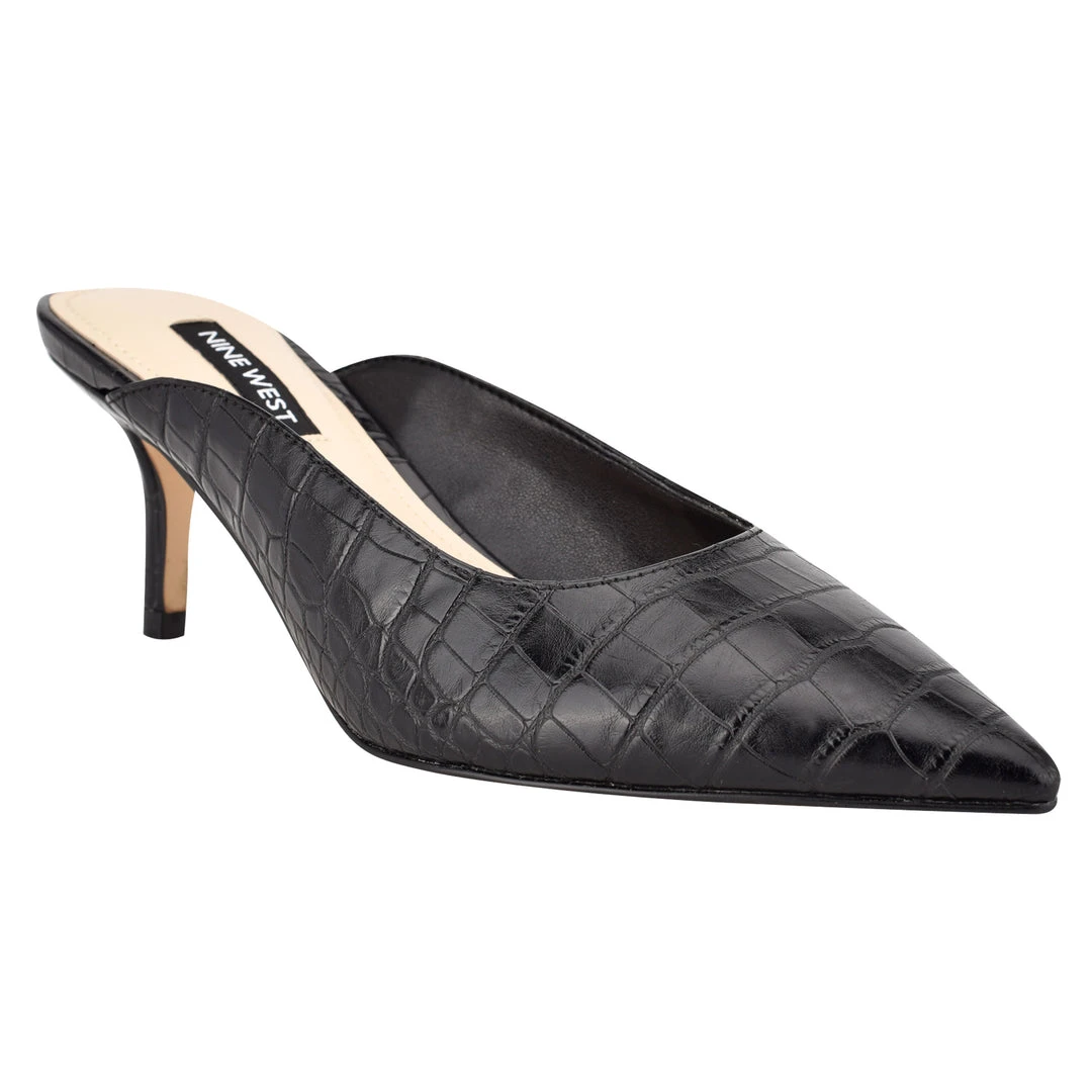 Nine West Angle Pointy Toe Mules Heels 4 Nine West Angle Pointy Toe Mules Heels