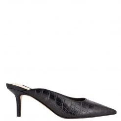 Nine West Angle Pointy Toe Mules Heels