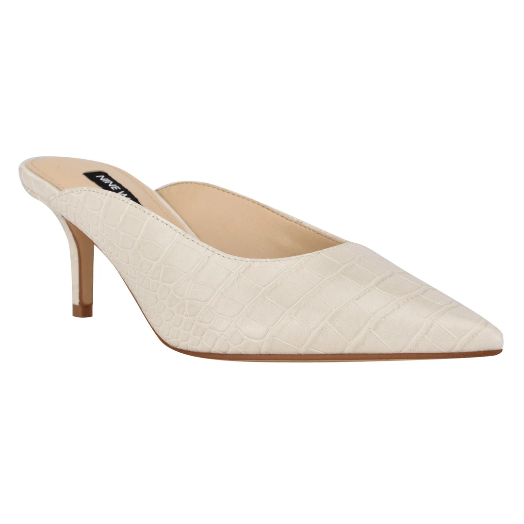 Nine West Angle Pointy Toe Mules Heels 4 Nine West Angle Pointy Toe Mules Heels