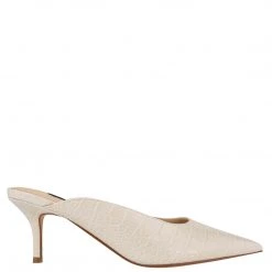 Nine West Angle Pointy Toe Mules Heels