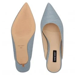 Nine West Angle Pointy Toe Mules Heels