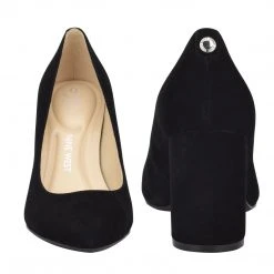 Nine West Heels Ani 9x9 Block Heel Pumps