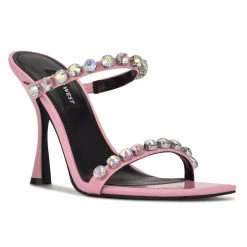 Nine West Color Pop Aria Heeled Slide Sandals