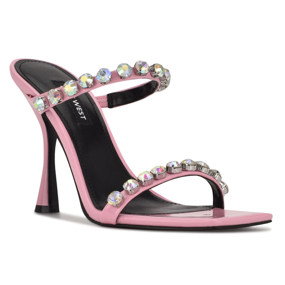 Nine West Color Pop Aria Heeled Slide Sandals Nine West Color Pop Aria Heeled Slide Sandals
