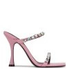 Nine West Color Pop Aria Heeled Slide Sandals 1 Nine West Color Pop Aria Heeled Slide Sandals