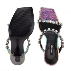 Nine West Aria Heeled Slide Sandals